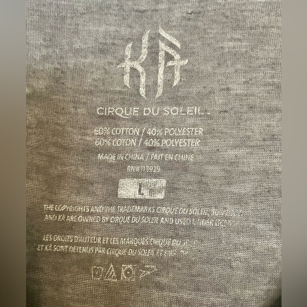 Black Soft Sheer Cirque du Soleil T-Shirt - Picture 3 of 4